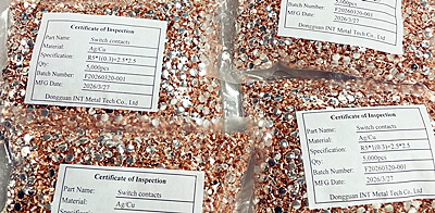 ငွေအဆက်အသွယ် AgCu Bimetal သံမှိုများအတွက် တည်ငြိမ်သောပေးပို့မှု